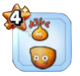 SNOWコラボのお面・橙