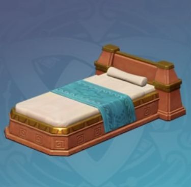 石造りのベッド-「安眠」の画像