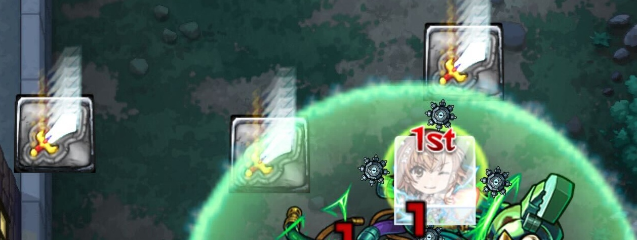 剣パネルを複数踏んで攻撃