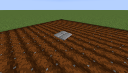 水源の上にハーフブロック