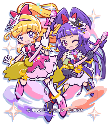 キュアミラクル＆キュアマジカル とくもり 立ち絵