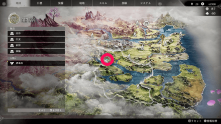 月香草の全体地図