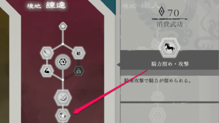 騎乗攻撃で回復できるスキルもある