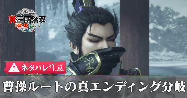 曹操ルートの真エンディングの分岐