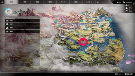 金瘡小草の全体地図