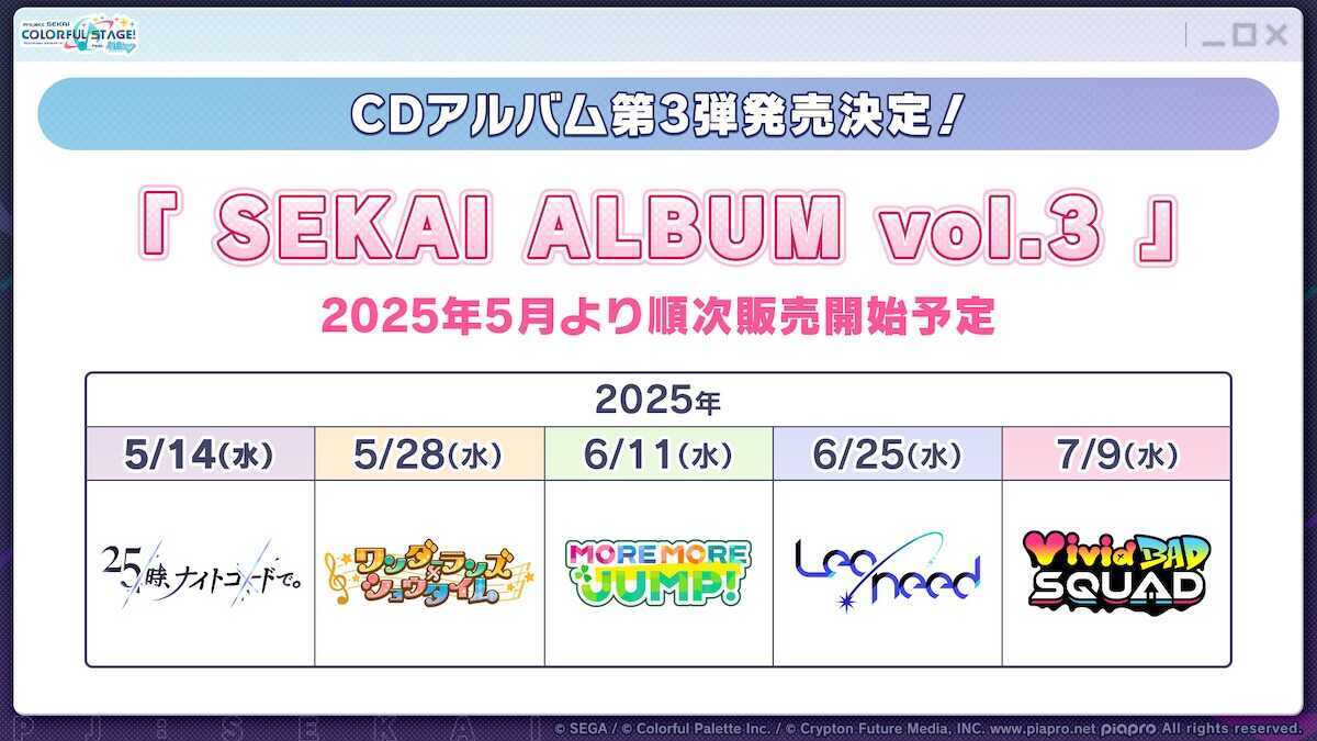 CDアルバム第3段