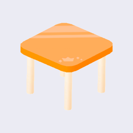 はじけるクラウンのテーブルの画像