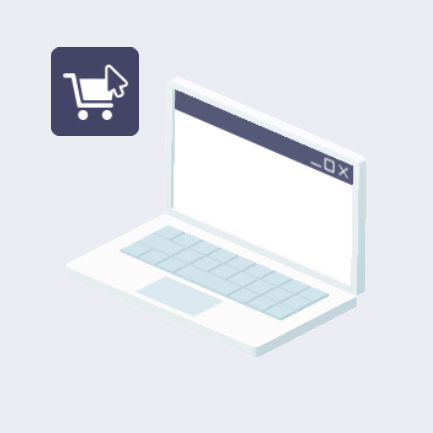 シンプルなノートパソコン