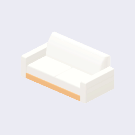 ナチュラルな2人掛けソファの画像