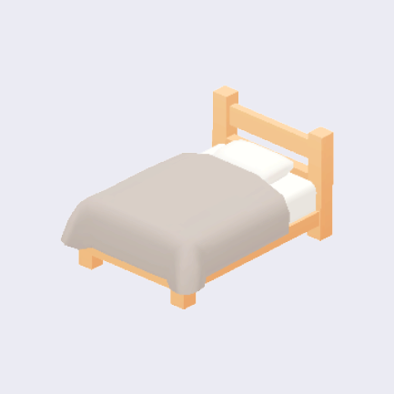 ナチュラルなベッド