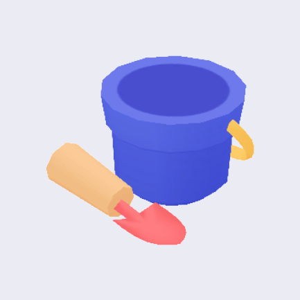 バケツとスコップ