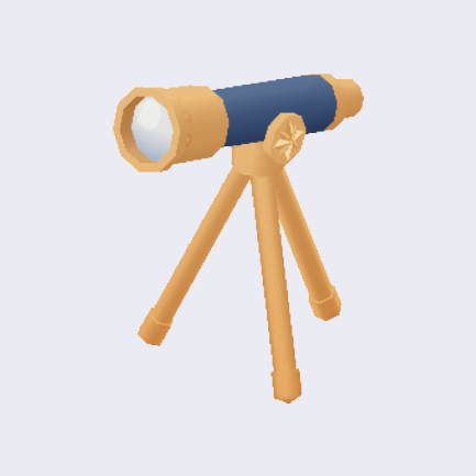 天文学者の研究室の天体望遠鏡