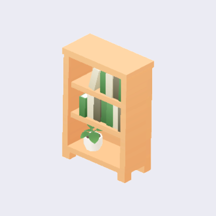 ナチュラルな本棚