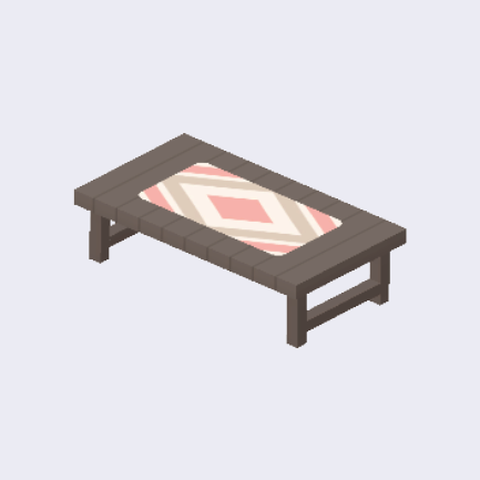 旅人のキャンプのアウトドアテーブル