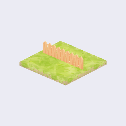 シンプルな木の柵の画像