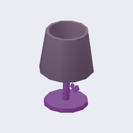 ひび割れたハートのテーブルライトの画像