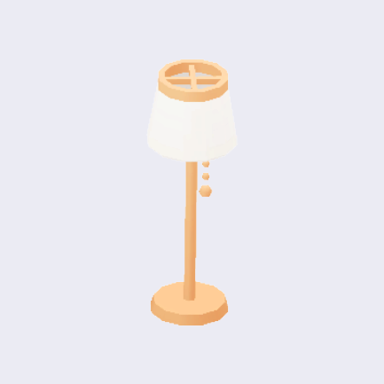 ナチュラルなフロアライトの画像