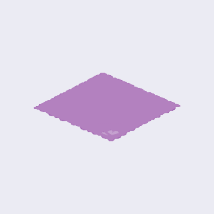 ひび割れたハートのラグ