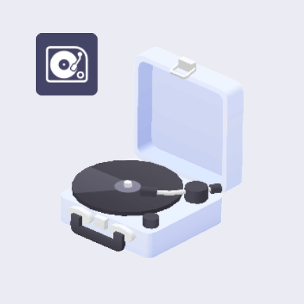 レコードプレーヤーの画像