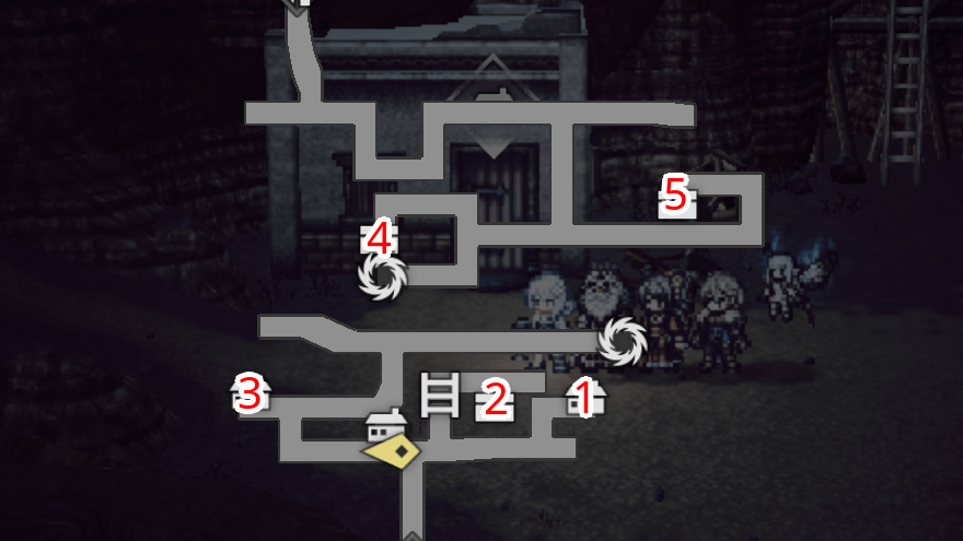 灰照の尾根 -麓- 宝箱 位置