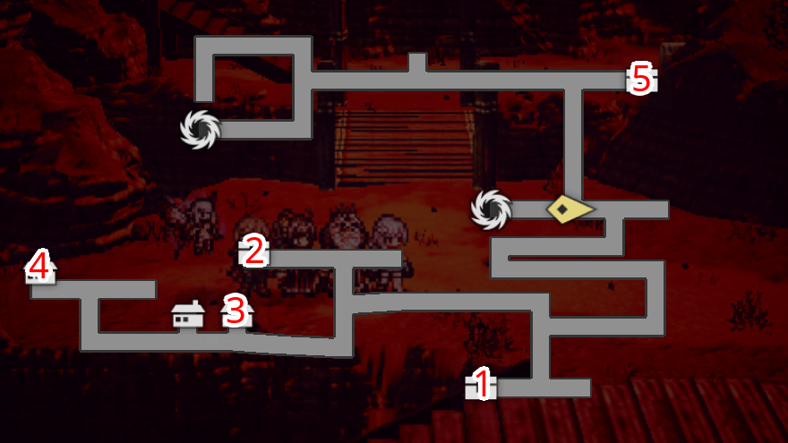 灰照の尾根 -麓-(逢魔) 宝箱 位置