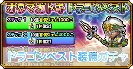 ドラゴンベスト装備ガチャ