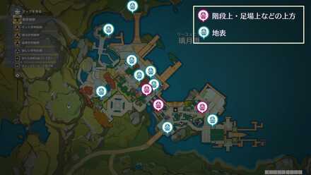 吉語銭の場所マップ