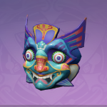 八奇の面「銀翎翦玉玄鳥」