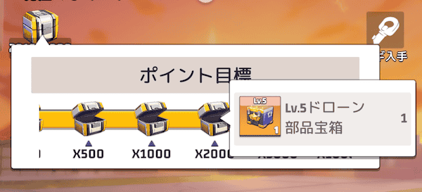 ポイント目標の報酬を狙おう