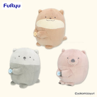 なんでもいきもの 抱きつきぬいぐるみ（ラッコとカワウソとうぉーんばっと）