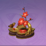 梅枝の生け花-「万里の春」の画像