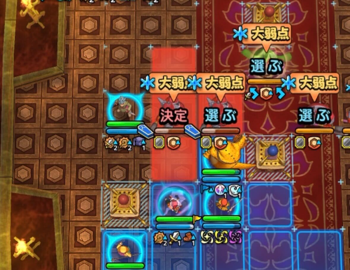 左のライノソルジャー2体を倒す