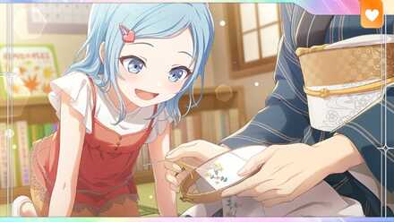 糸の花に見とれて