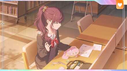 静かな図書室で