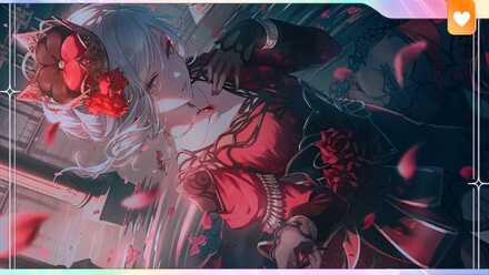 糸の花に見とれて