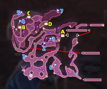 エリア4 五竜岳全体マップ