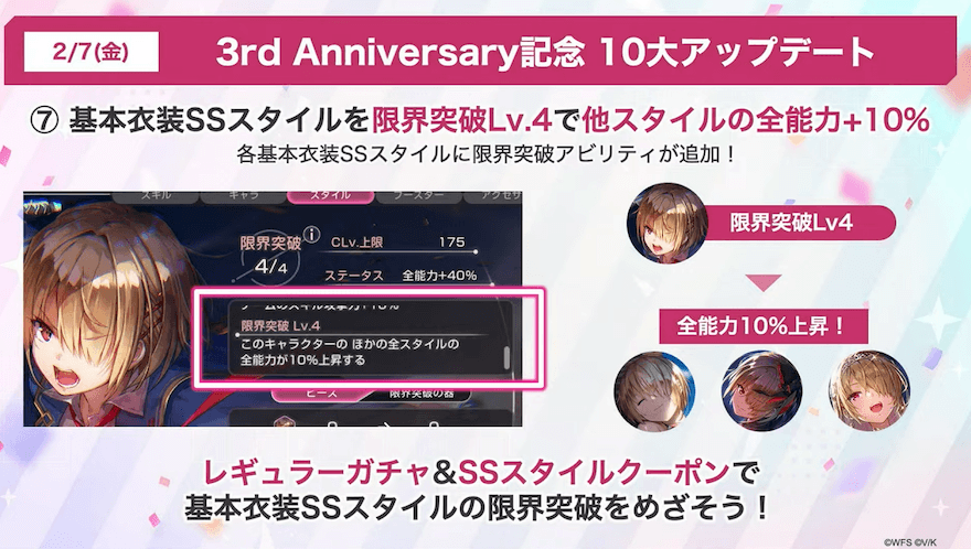 いずれのキャラも所持している場合は凸を進めるのも手