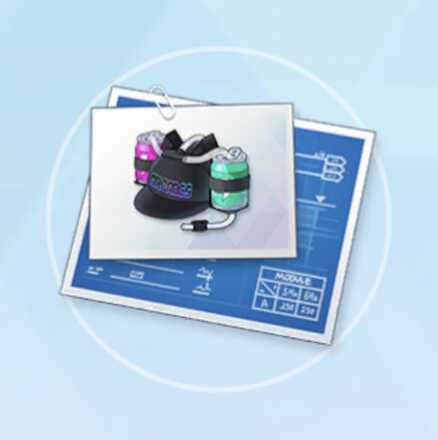 ゲーミングヘルメットの設計図画像