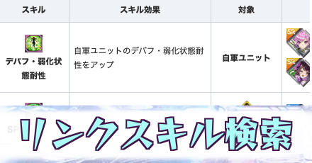 リンクスキル検索