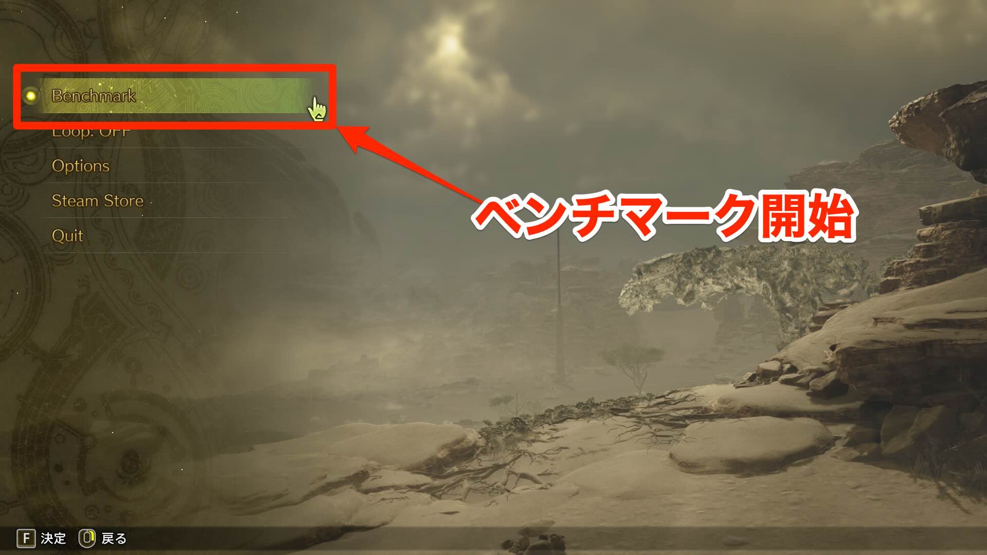 ベンチマーク開始