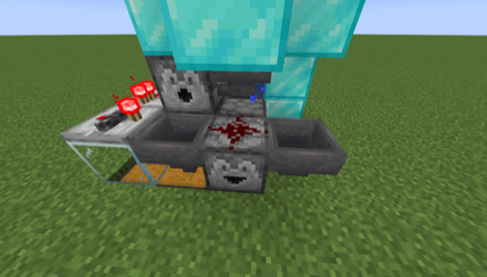 ホッパーの横にドロッパーを配置