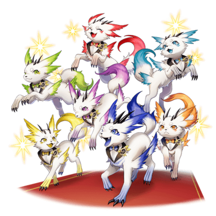 オセロニアの周年子竜たちの画像