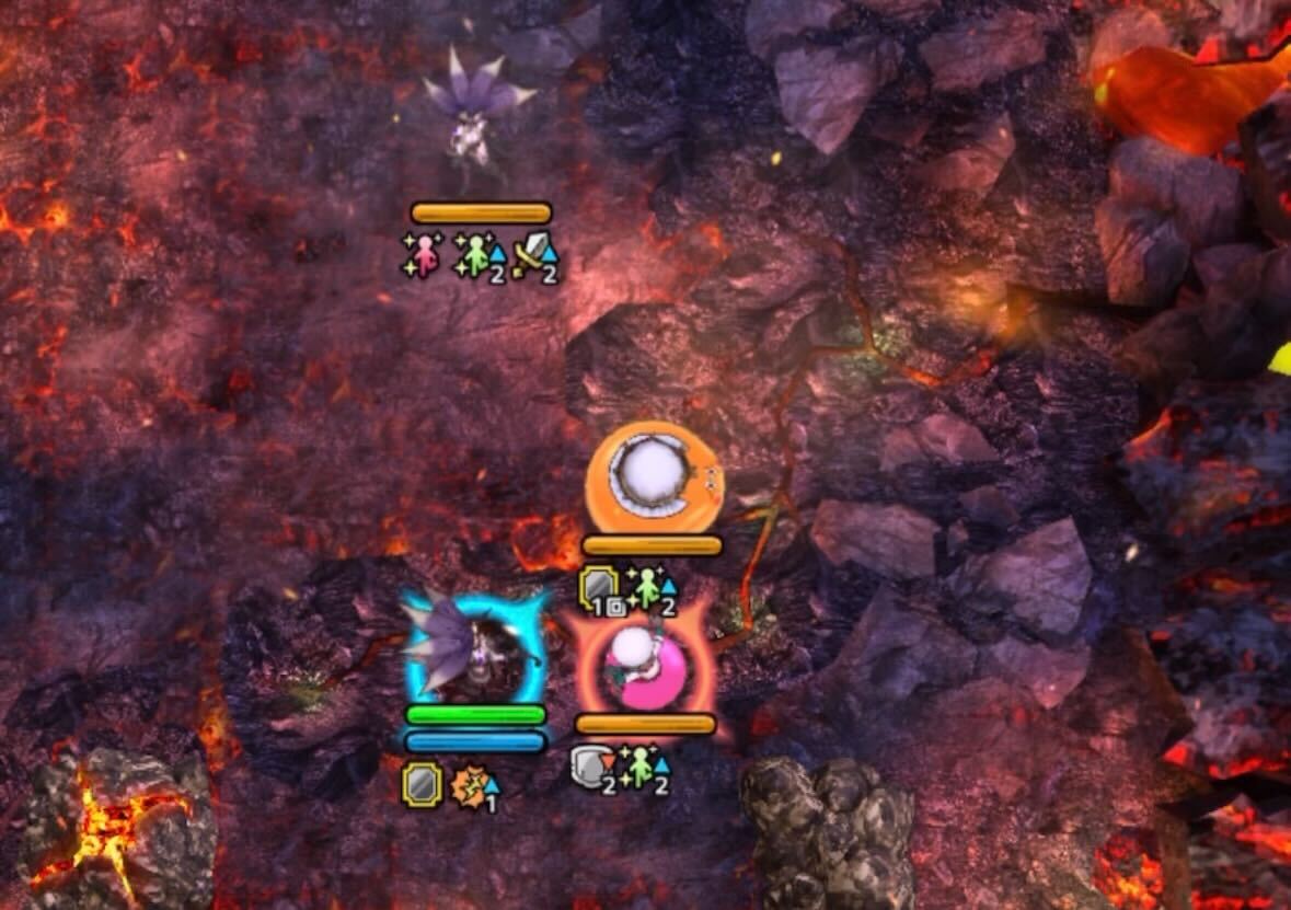 妖魔ジュリアンテに攻撃を誘導する