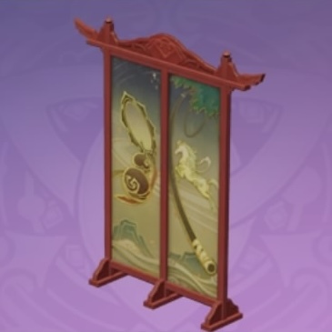 春霞の屏風-「満庭香」の画像