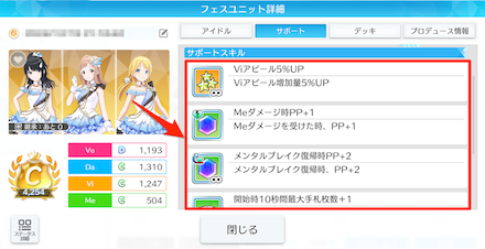 サポートスキル