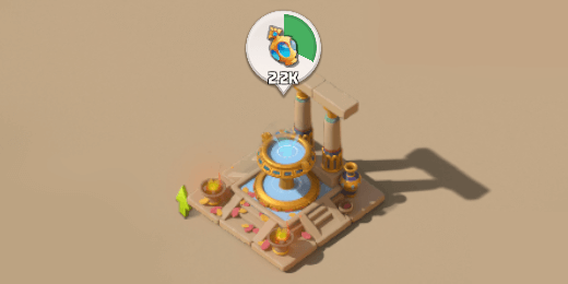 祝福の泉での生産