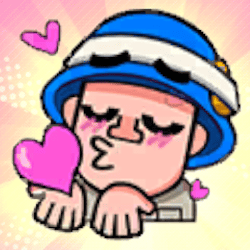 スタンプ：甘いキス