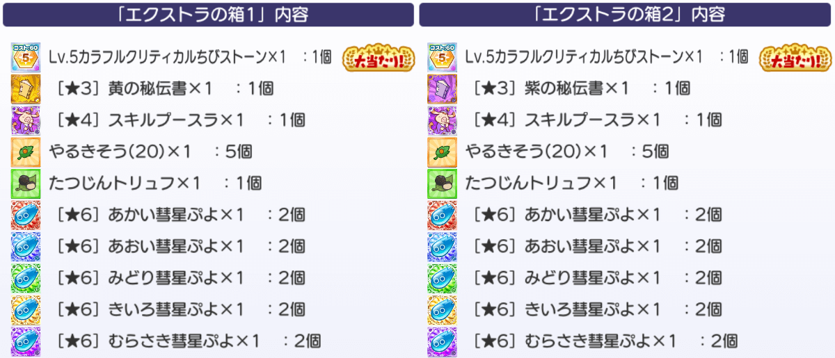 エクストラの箱