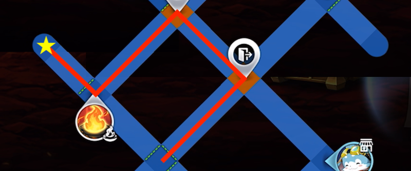 「火の祭壇」に触ってから近くにいる中ボスを倒す