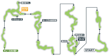 抜け道のマップ